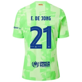 FC Barcelona F.De Jong 21 Ausweichtrikot 2024-2025 Günstige Fußballtrikots