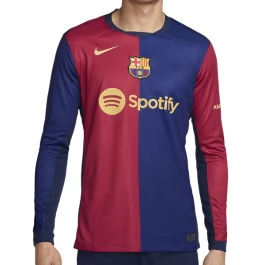 FC Barcelona Heimtrikot 2024-2025 L/S Günstige Fußballtrikots