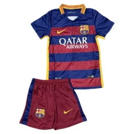 FC Barcelona Heimtrikot Kinder Retro 2015-2016 Günstige Fußballtrikots