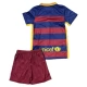 FC Barcelona Heimtrikot Kinder Retro 2015-2016 Günstige Fußballtrikots