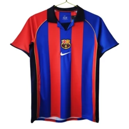 FC Barcelona Heimtrikot Retro 2001-2002 Günstige Fußballtrikots