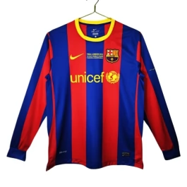 FC Barcelona Heimtrikot Retro 2010-2011 L/S Günstige Fußballtrikots