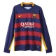 FC Barcelona Heimtrikot Retro 2015-2016 L/S Günstige Fußballtrikots