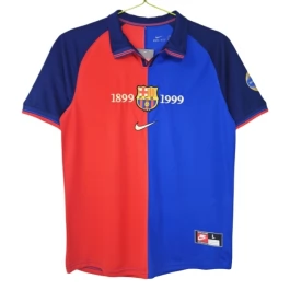 FC Barcelona Heimtrikot Retro Centenary 1999-2000 Günstige Fußballtrikots