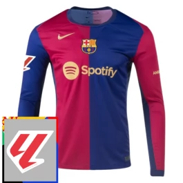 FC Barcelona Heimtrikot With La Liga Patch 2024-2025 L/S Günstige Fußballtrikots FC Barcelona Heimtrikot With La Liga Patch 2024-2025 L/S Günstige Fußballtrikots