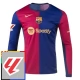 FC Barcelona Heimtrikot With La Liga Patch 2024-2025 L/S Günstige Fußballtrikots