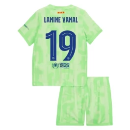 FC Barcelona Lamine Yamal 19 Ausweichtrikot Kinder 2024-2025 Günstige Fußballtrikots
