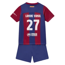 FC Barcelona Lamine Yamal 27 Heimtrikot Kinder 2023-2024 Günstige Fußballtrikots