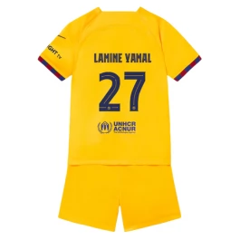 FC Barcelona Lamine Yamal 27 Heimtrikot Kinder Fourth 2023-2024 Günstige Fußballtrikots