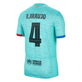 FC Barcelona R.Araujo 4 Ausweichtrikot 2023-2024 Günstige Fußballtrikots