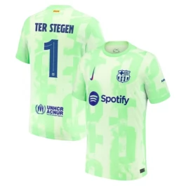 FC Barcelona Ter Stegen 1 Ausweichtrikot 2024-2025 Günstige Fußballtrikots