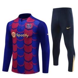 FC Barcelona Trainingsanzüge Kinder 2024-25 - 1-4 Zip Blau