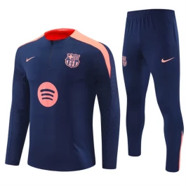 FC Barcelona Trainingsanzüge Kinder 2024-25 - 1-4 Zip Dark Blau