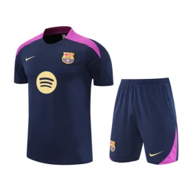 FC Barcelona Trainingsshirt Anzüge 2025-26 - Shorts Marineblau