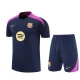 FC Barcelona Trainingsshirt Anzüge 2025-26 - Shorts Marineblau