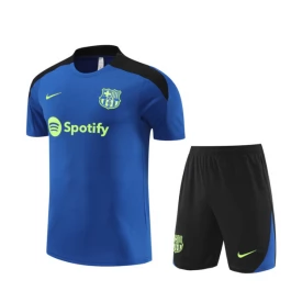 FC Barcelona Trainingsshirt Anzüge Kinder 2024-25 - Shorts Blau FC Barcelona Trainingsshirt Anzüge Kinder 2024-25 - Shorts Blau