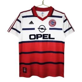 FC Bayern München Auswärtstrikot Retro 1998-2000 Günstige Fußballtrikots