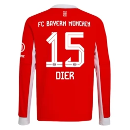 FC Bayern München Dier 15 Heimtrikot 2025-2026 L/S Günstige Fußballtrikots