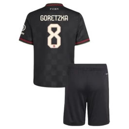 FC Bayern München Goretzka 8 Ausweichtrikot Kinder 2025-2026 Günstige Fußballtrikots