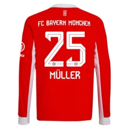 FC Bayern München Müller 25 Heimtrikot 2025-2026 L/S Günstige Fußballtrikots