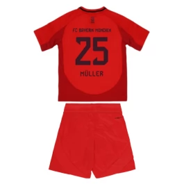 FC Bayern München Müller 25 Heimtrikot Kinder 2024-2025 Günstige Fußballtrikots
