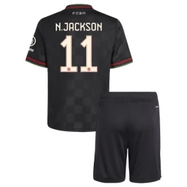 FC Bayern München N.Jackson 11 Ausweichtrikot Kinder 2025-2026 Günstige Fußballtrikots
