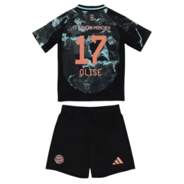 FC Bayern München Olise 17 Auswärtstrikot Kinder 2024-2025 Günstige Fußballtrikots