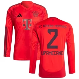 FC Bayern München Upamecano 2 Heimtrikot 2024-2025 L/S Günstige Fußballtrikots