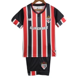 FC São Paulo Auswärtstrikot Kinder 2024-2025 Günstige Fußballtrikots