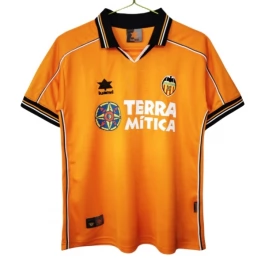 FC Valencia Auswärtstrikot Retro 1999-2000 Günstige Fußballtrikots