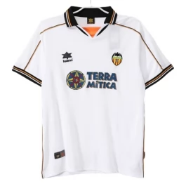 FC Valencia Heimtrikot Retro 1999-2000 Günstige Fußballtrikots