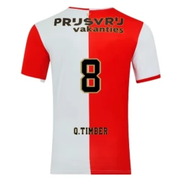 Feyenoord Q.Timber 8 Heimtrikot 2025-2026 Günstige Fußballtrikots