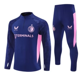 Feyenoord Trainingsanzug Kinder 2025-26 - 1-4 Zip Blau