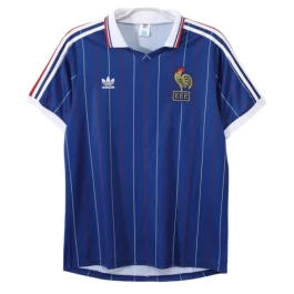 Frankreich Heimtrikot Retro 1982 Günstige Fußballtrikots