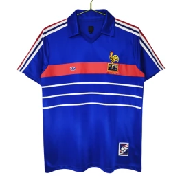 Frankreich Heimtrikot Retro 1984 Günstige Fußballtrikots