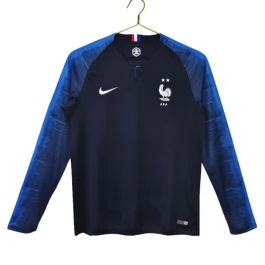 Frankreich Heimtrikot Retro 2018 Langarm Günstige Fußballtrikots Frankreich Heimtrikot Retro 2018 Langarm Günstige Fußballtrikots