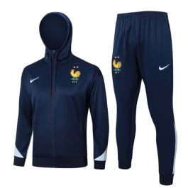Frankreich Trainingsjackenanzüge 2024-25 - Hoodie Blau