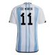 Fußballtrikots WM 2022 Argentinien Di María 11 Heimtrikot