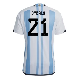 Fußballtrikots WM 2022 Argentinien Dybala 21 Heimtrikot Fußballtrikots WM 2022 Argentinien Dybala 21 Heimtrikot