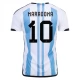 Fußballtrikots WM 2022 Argentinien Maradona 10 Heimtrikot