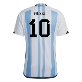 Fußballtrikots WM 2022 Argentinien Messi 10 Heimtrikot