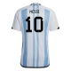 Fußballtrikots WM 2022 Argentinien Messi 10 Heimtrikot