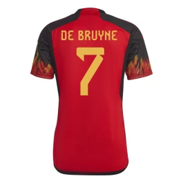 Fußballtrikots WM 2022 Belgien De Bruyne 7 Heimtrikot