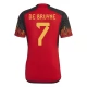 Fußballtrikots WM 2022 Belgien De Bruyne 7 Heimtrikot