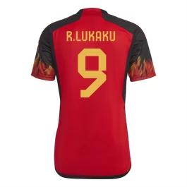 Fußballtrikots WM 2022 Belgien Lukaku 9 Heimtrikot