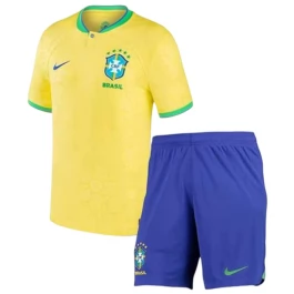 Fußballtrikots WM 2022 Brasilien Heimtrikot Kinder