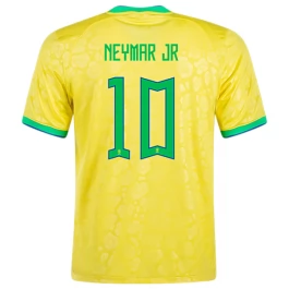 Fußballtrikots WM 2022 Brasilien Neymar Jr 10 Heimtrikot