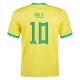Fußballtrikots WM 2022 Brasilien Pele 10 Heimtrikot