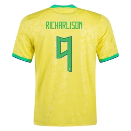 Fußballtrikots WM 2022 Brasilien Richarlison 9 Heimtrikot