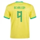 Fußballtrikots WM 2022 Brasilien Richarlison 9 Heimtrikot
